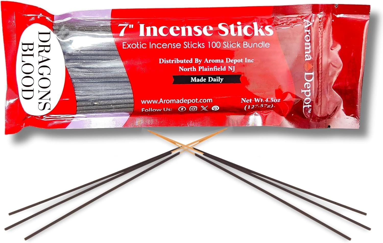 Aroma Depot Dragons Blood Incense Sticks 7 85 Count