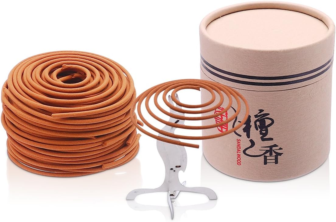 Sandalwood Coils Incense 24pcs Box for Home Burner