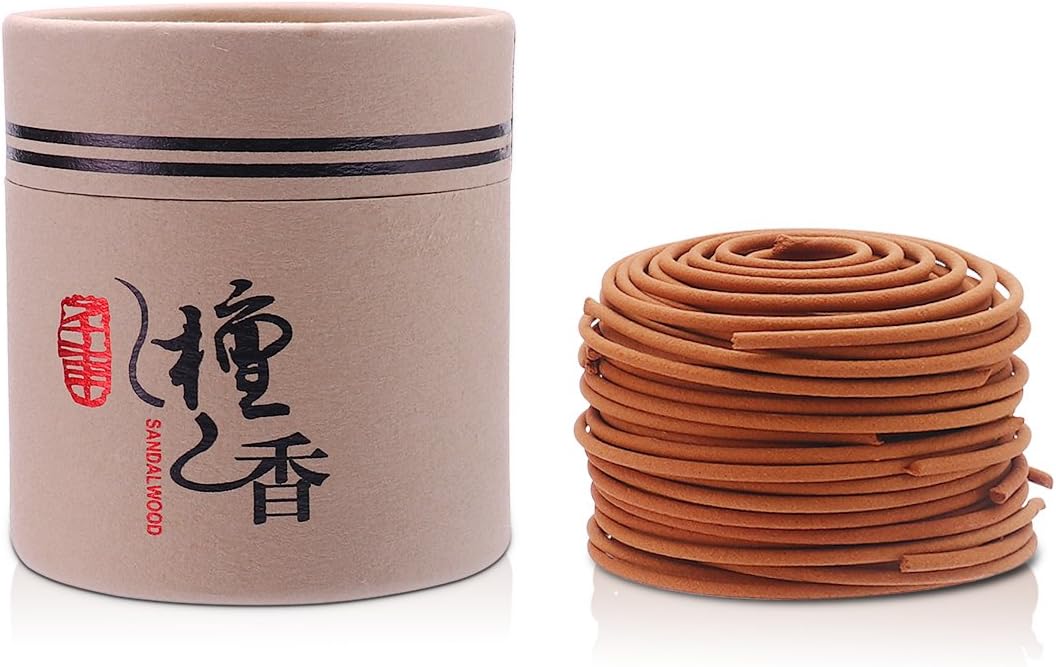 Sandalwood Coils Incense 24pcs Box for Home Burner
