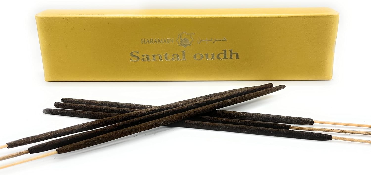 Haramain Santal OUDH Incense Stick Made from Pure Oudh and Mysore Sandalwood