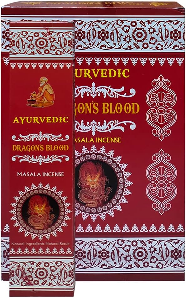 TRUMIRI Dragons Blood Incense Sticks and Holder Bundle