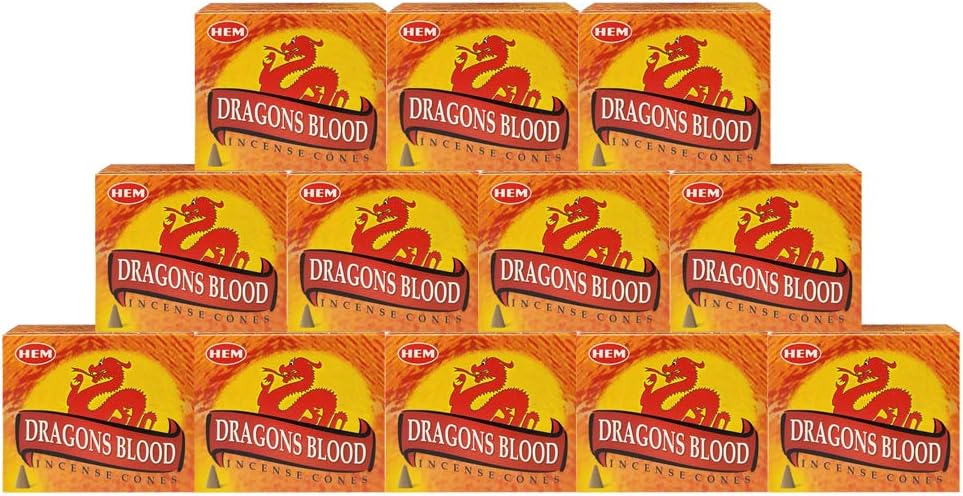 Dragons Blood Incense Cones and Burner Bundle