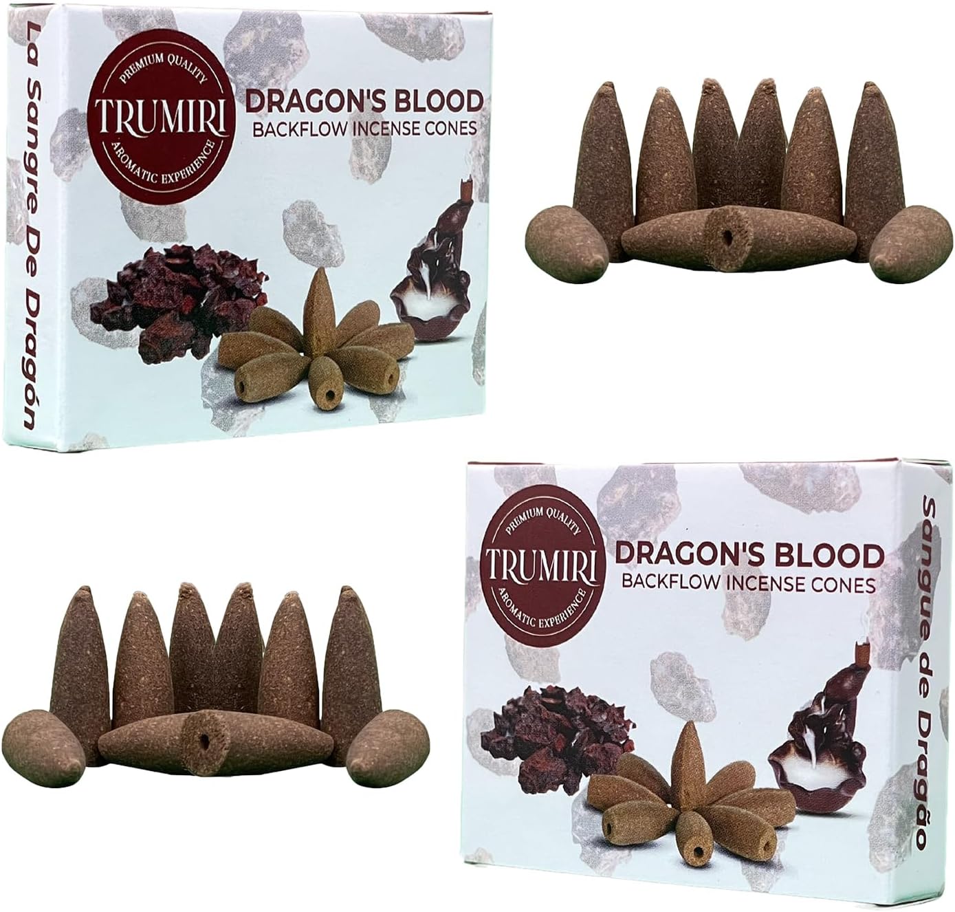 Dragons Blood Backflow Incense Cones Dual Pack