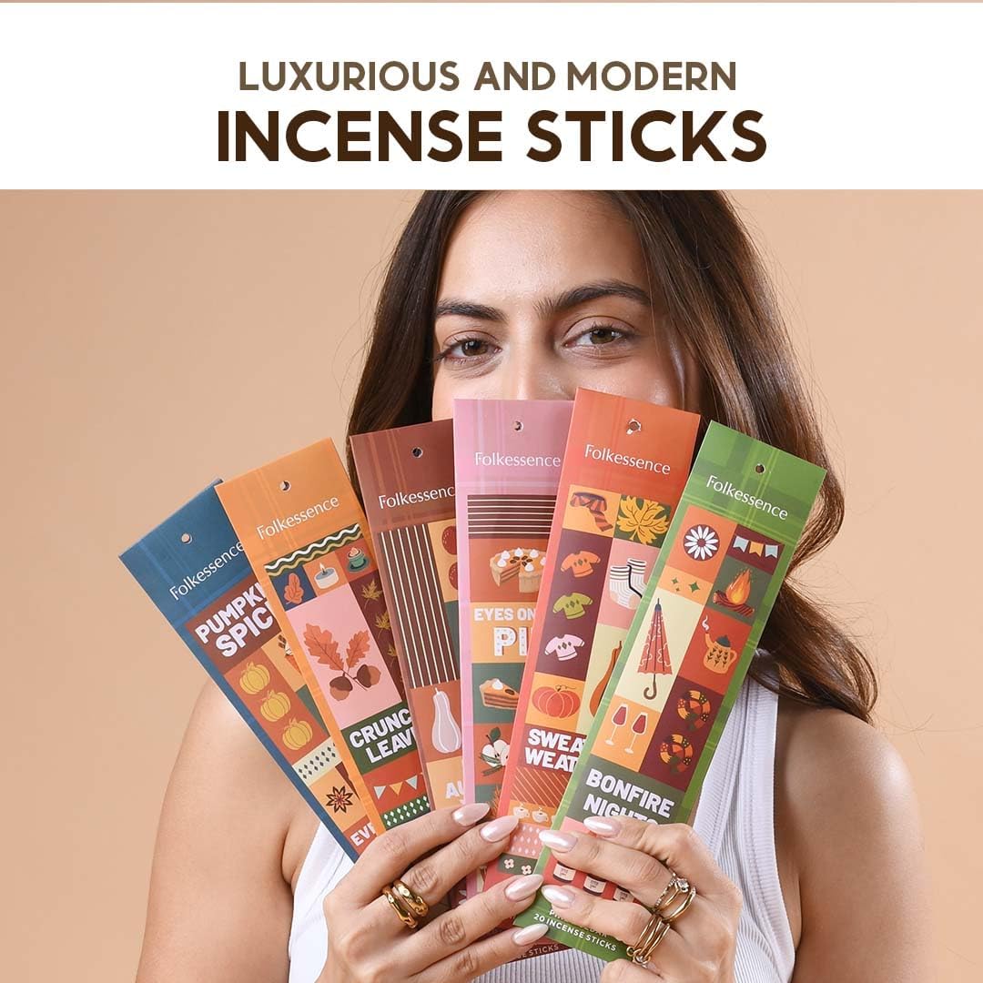 Folkulture Fall Incense Set of 6 with 45 Min Burn Time