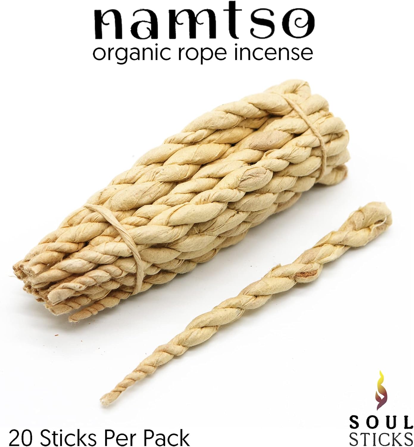 Soul Sticks Namtso Tibetan Handmade Rope Incense 20 Sticks Dragon Blood