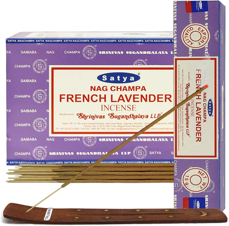 French Lavender Incense Sticks and Holder Bundle
