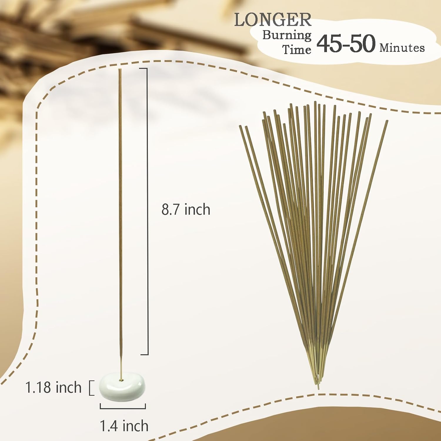 Sandalwood Incense Sticks 100 Gm Pack Free Holder