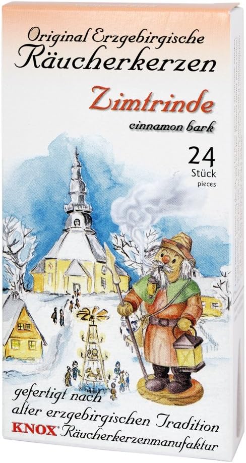 Knox Cinnamon Bark German Incense Cones Pack of 24
