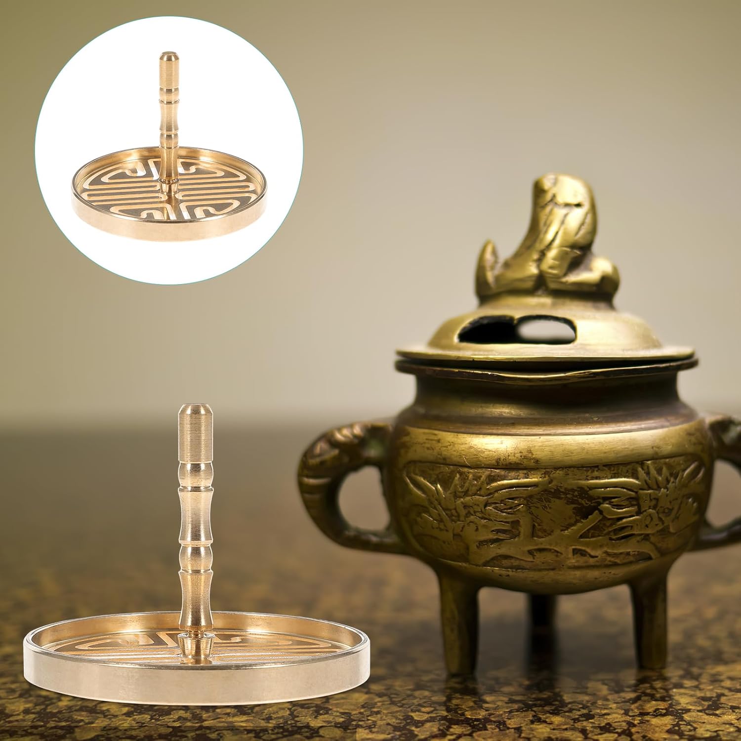 DOITOOL Brass Incense Press Mold for DIY Fragrance