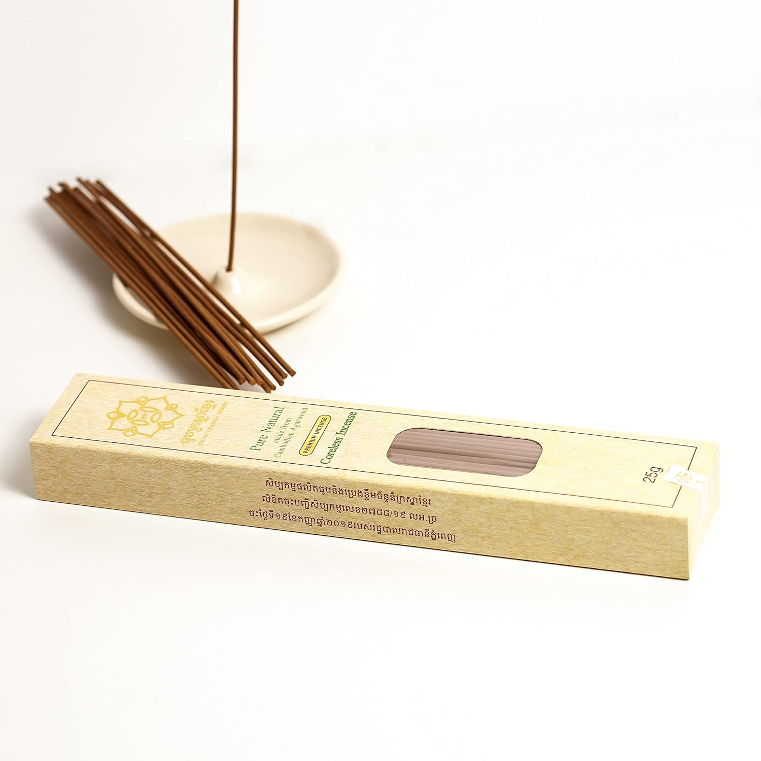 Crassna Khmer Premium Agarwood Incense Sticks - 35pcs