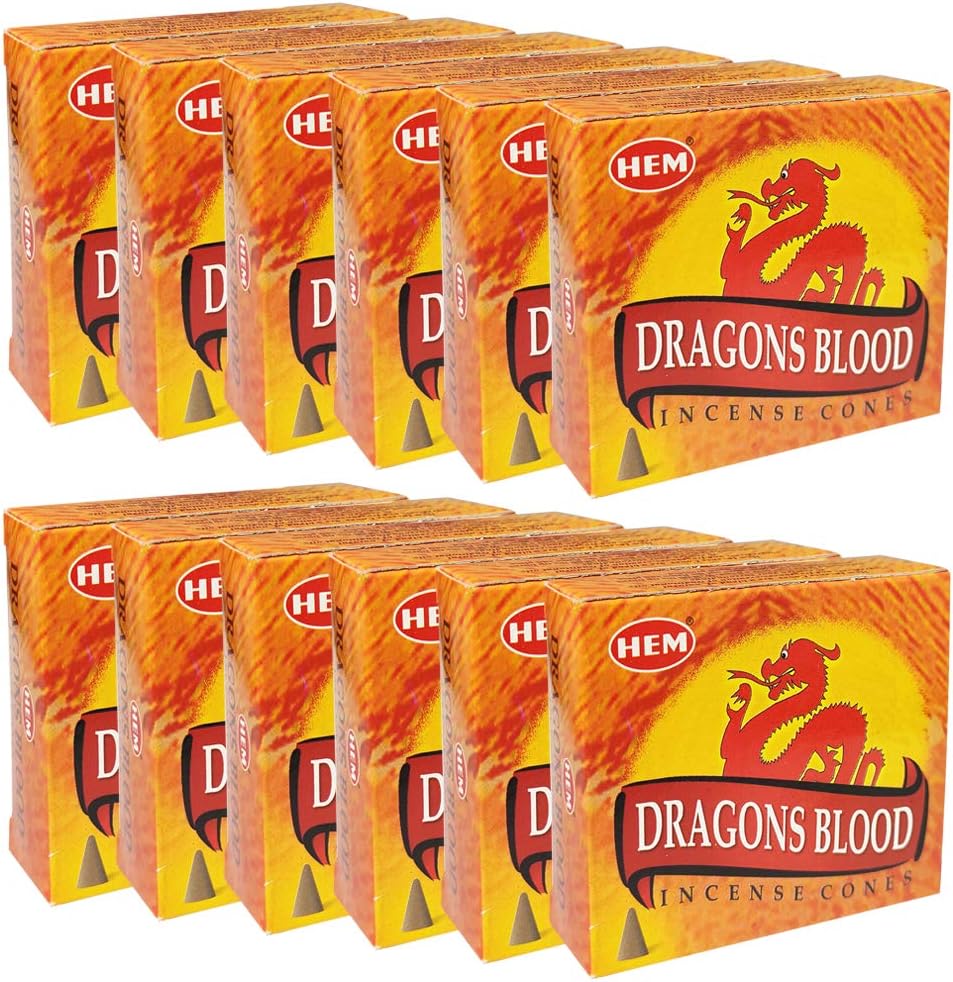 Dragons Blood Incense Cones and Burner Bundle
