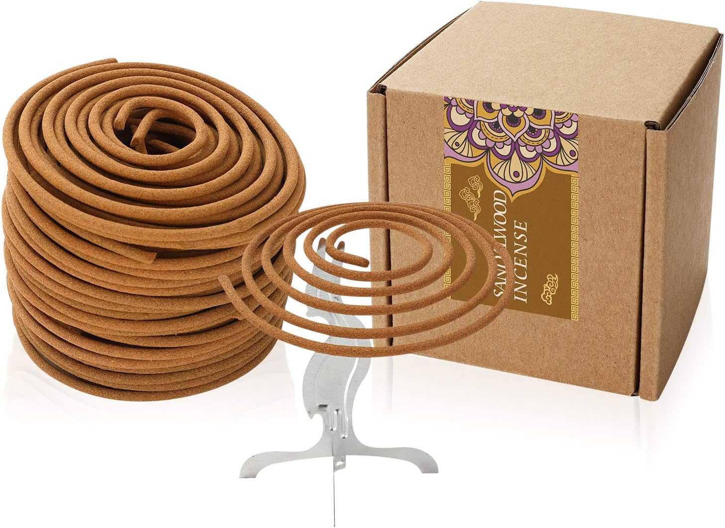 Sandalwood Incense Coils for Home and Temple Use