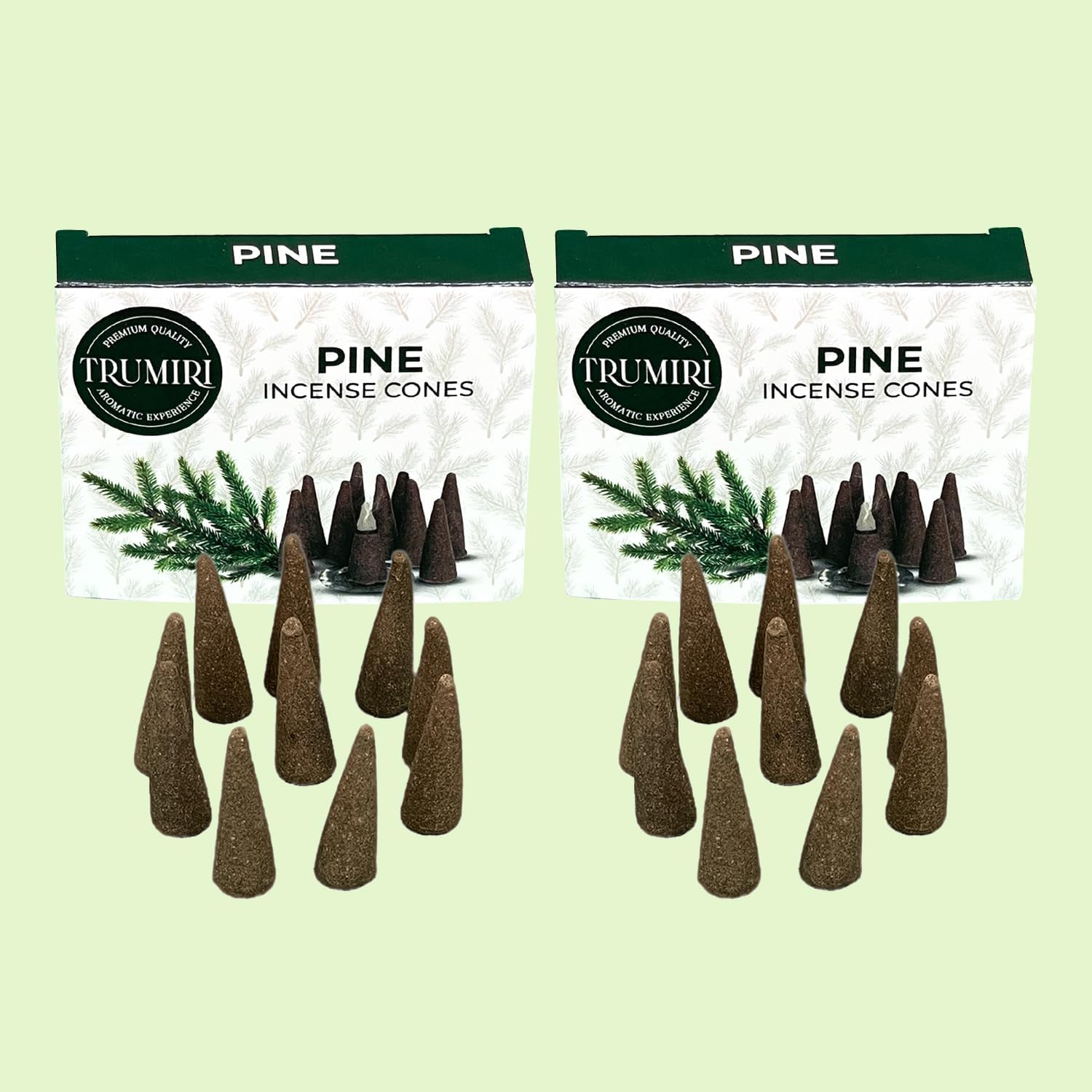 Pine Incense Cones - Dual Pack of 10