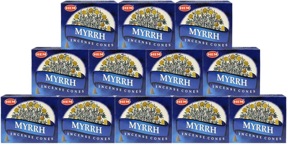 Trumiri Myrrh Incense Cones and Cone Burner Set