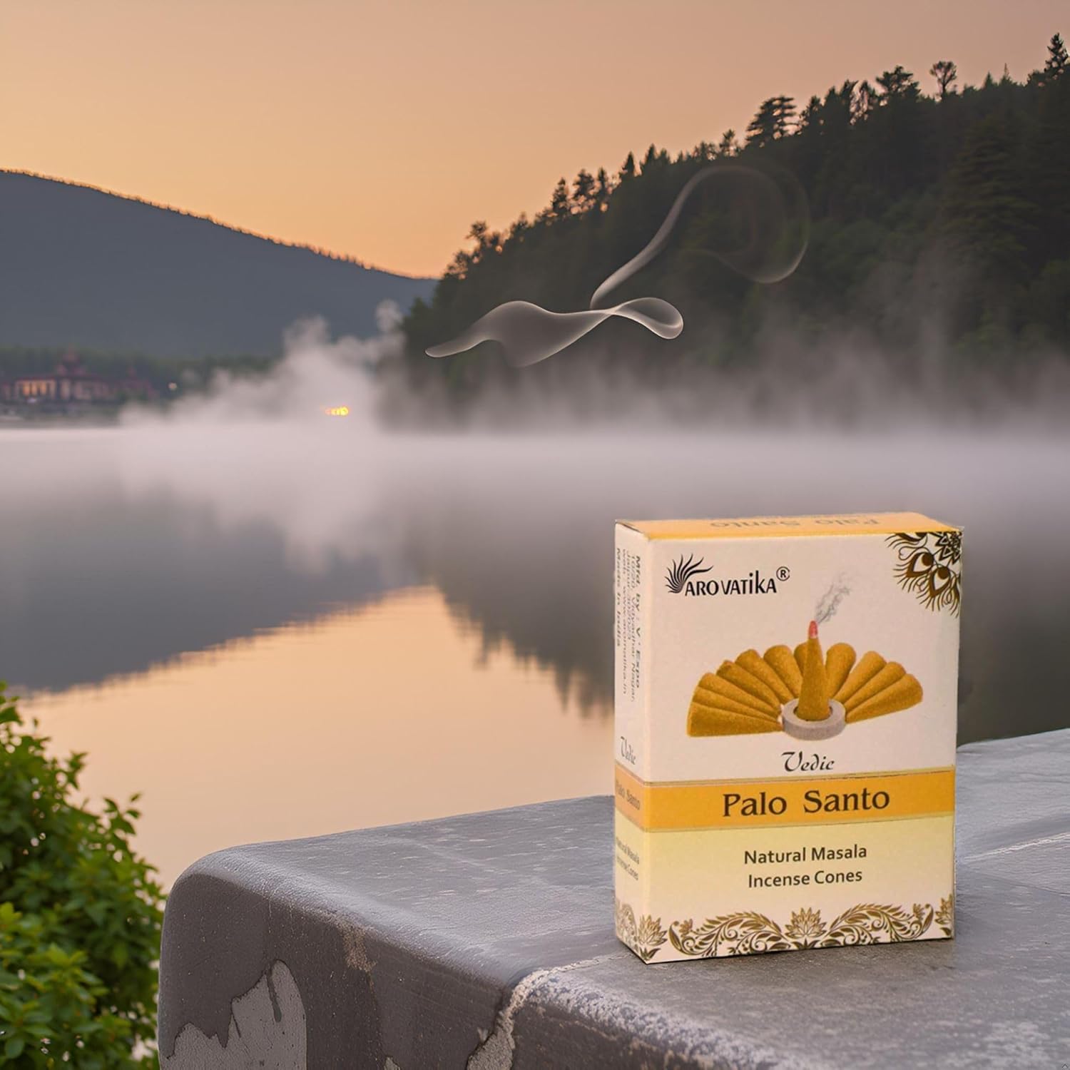 ARO VATIKA Vedic Palo Santo Incense Cones 120 in 12 Boxes