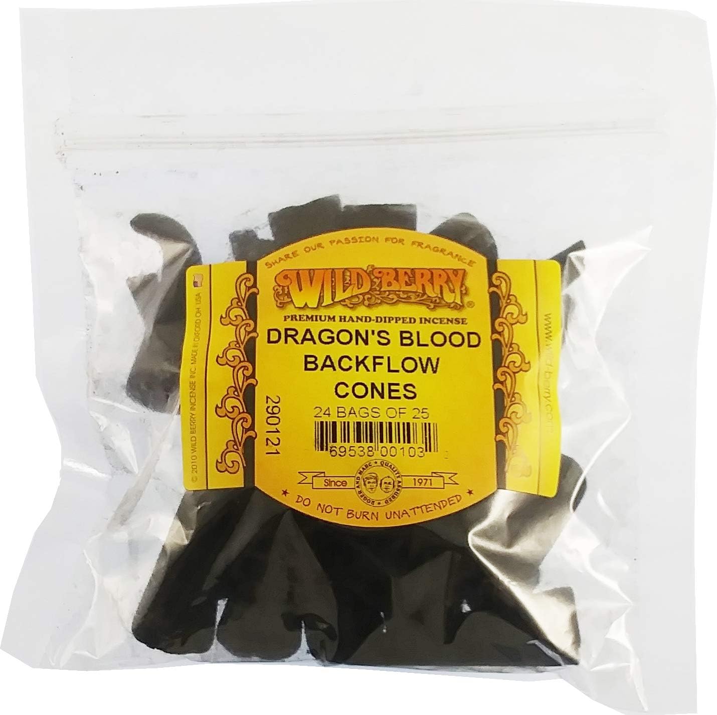 Dragons Blood Incense Cones Black 25 Pack