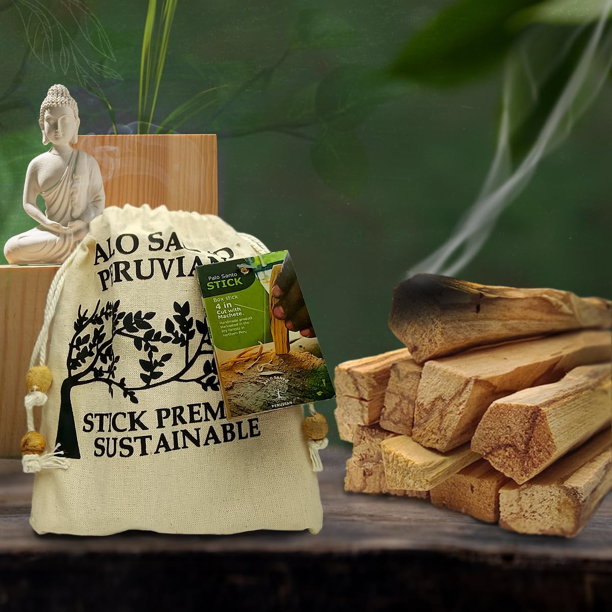 Premium Sustainable Palo Santo Incense Sticks from Peru