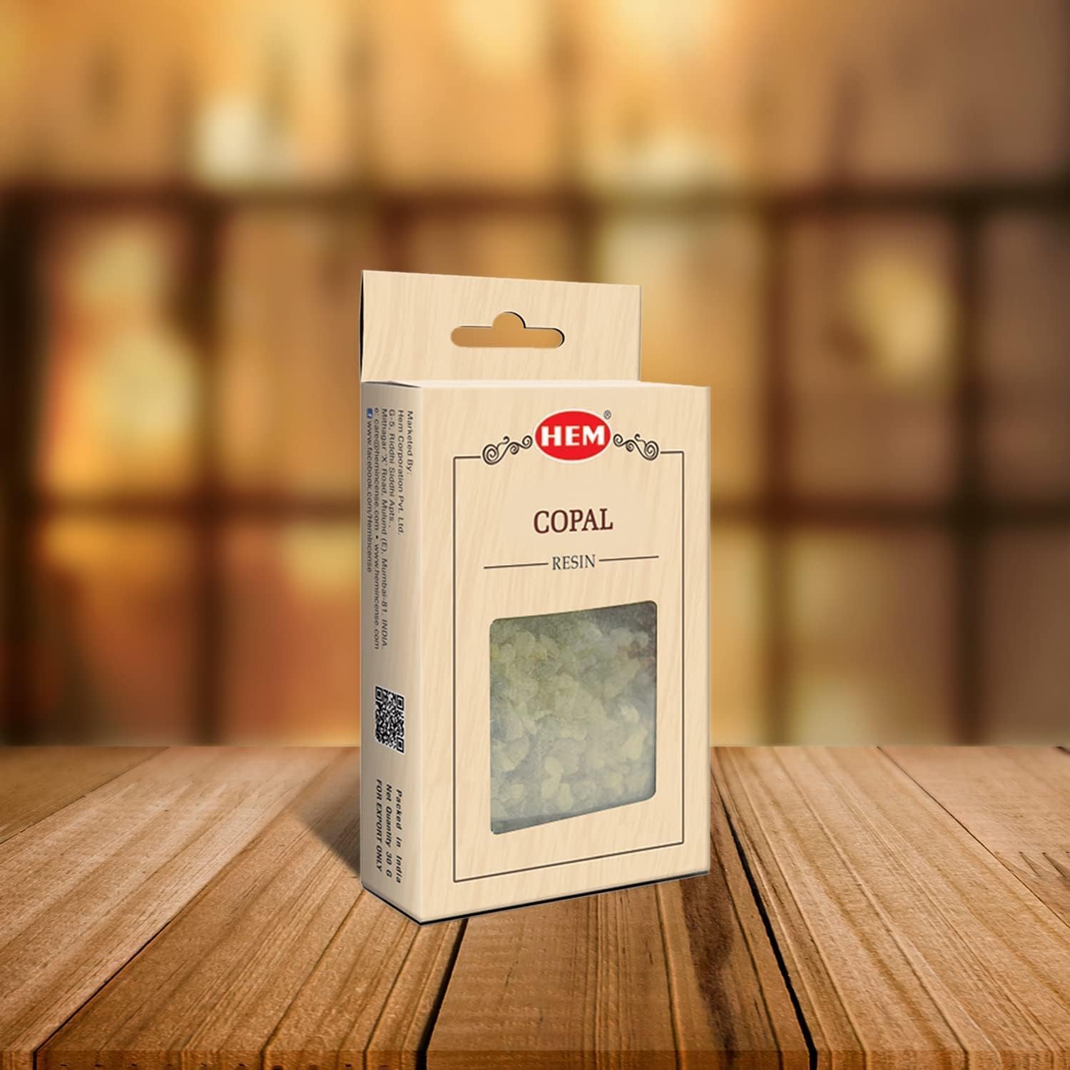HEM Copal Incense Resin for Charcoal Burning 30gm Gift Set