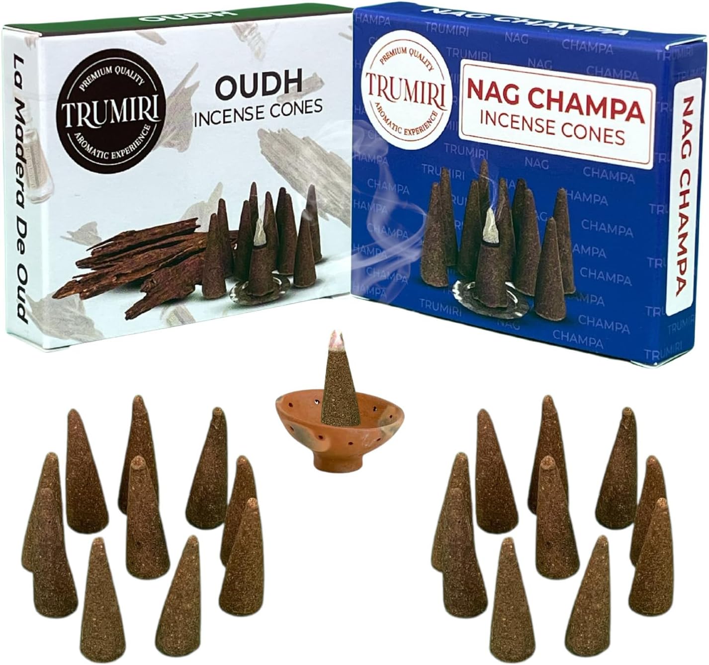 TRUMIRI Incense Cones - 20 Piece Combo Pack
