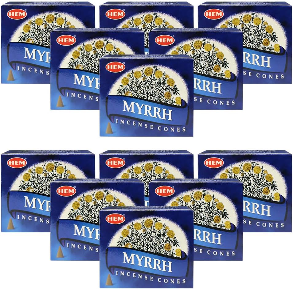 Trumiri Myrrh Incense Cones and Cone Burner Set