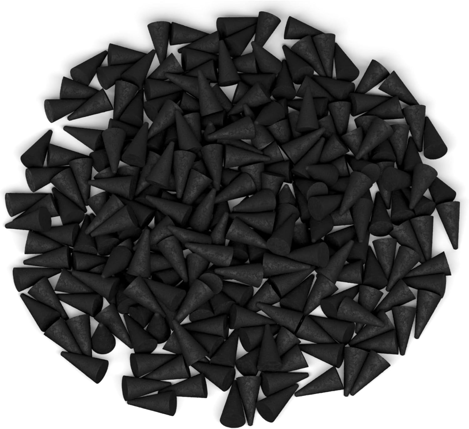 50 Natural Charcoal Incense Cones for DIY Aromatherapy