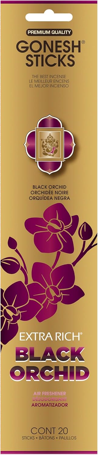 Gonesh Extra Rich Black Orchid Incense Sticks