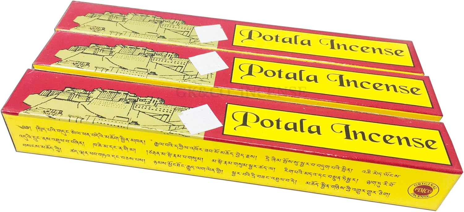 GKCO Potala Incense 60 Sticks 3 Boxes 6 Inches Long