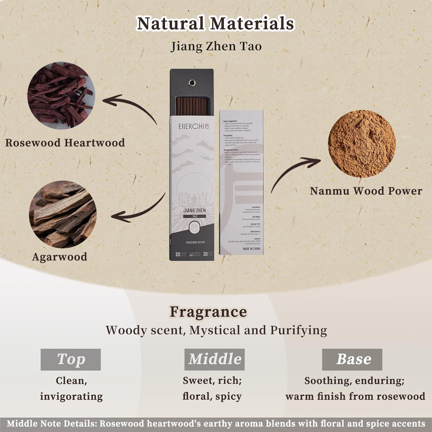 Enerchi Spiritual Incense Sticks for Protection and Good Luck