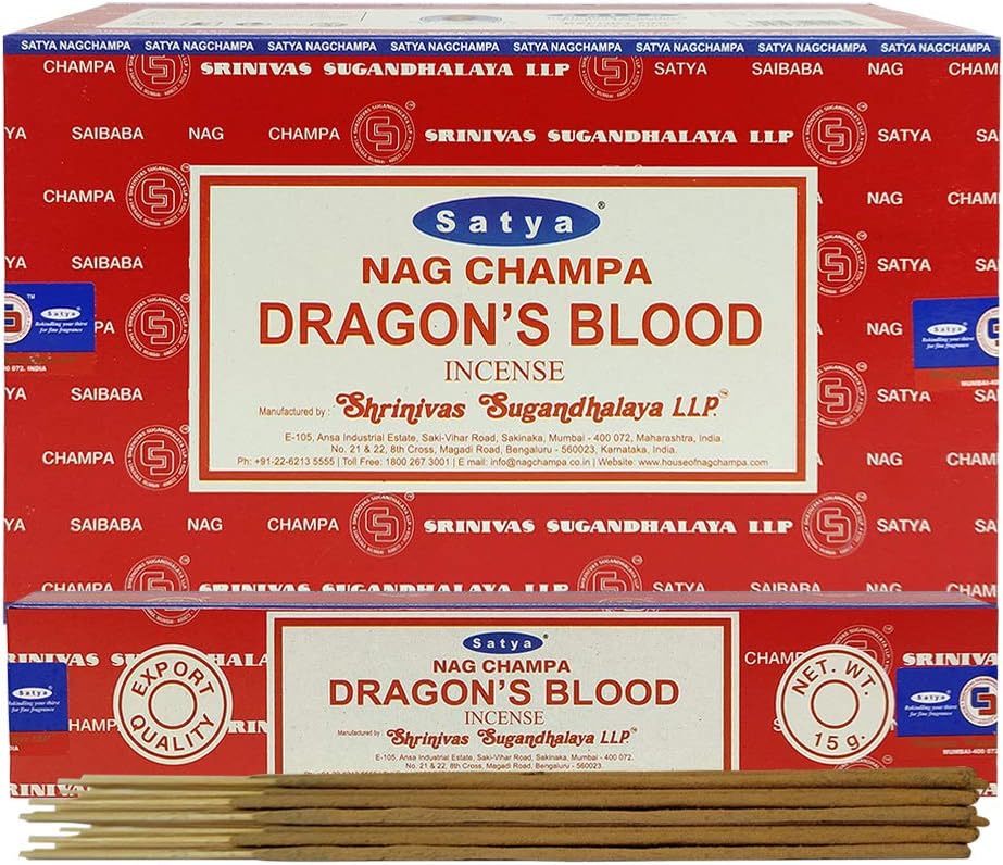 Dragons Blood Incense Sticks and Holder Bundle