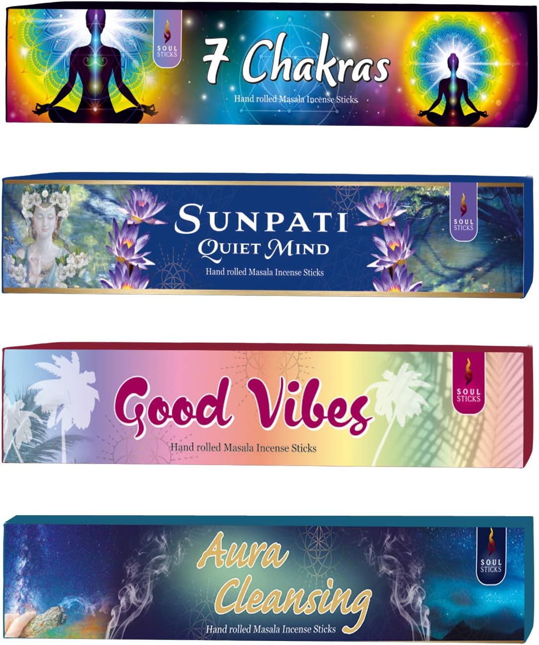 Soul Sticks Natural Incense Variety Pack 4