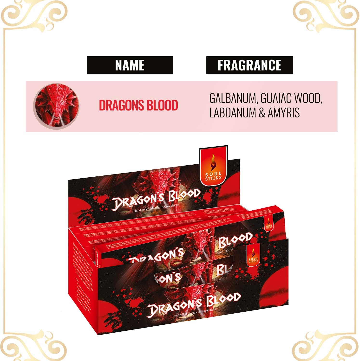 Soul Sticks Natural Hand-Rolled Incense 180 Gram Box