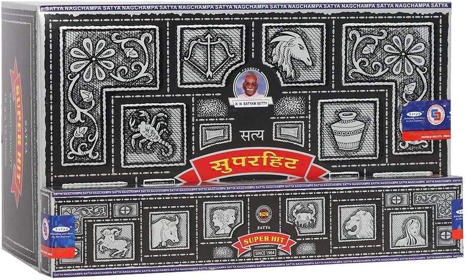 Satya Nag Champa Superhit Incense Sticks Black