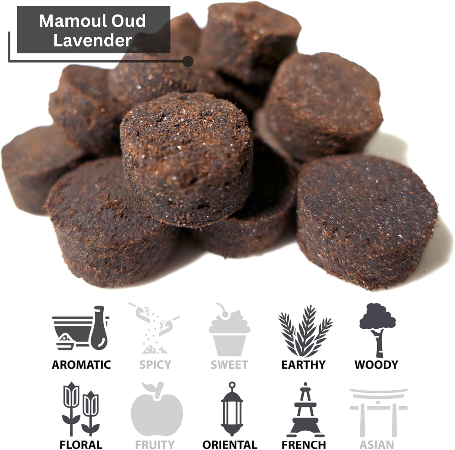 Mamoul Oud Lavender 80g Bakhoor Disks
