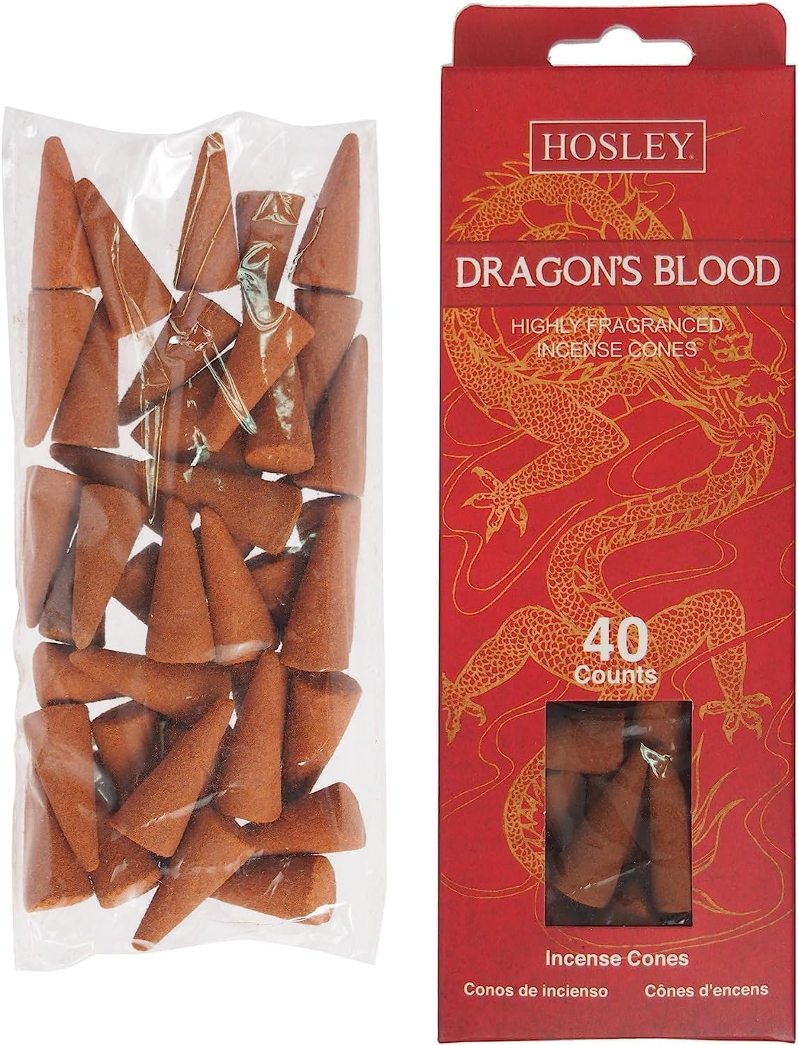 Hosley 240-Pack Dragons Blood Incense Cones