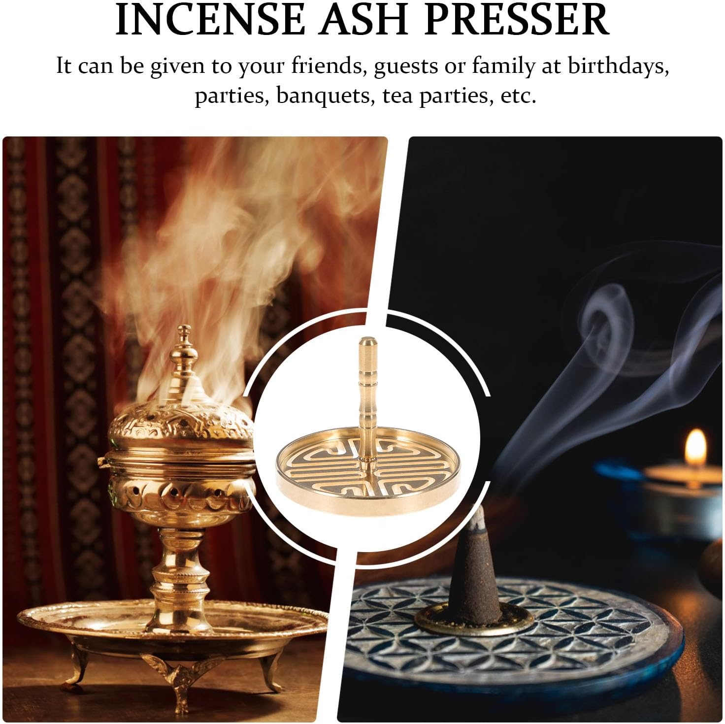DOITOOL Brass Incense Press Mold for DIY Fragrance
