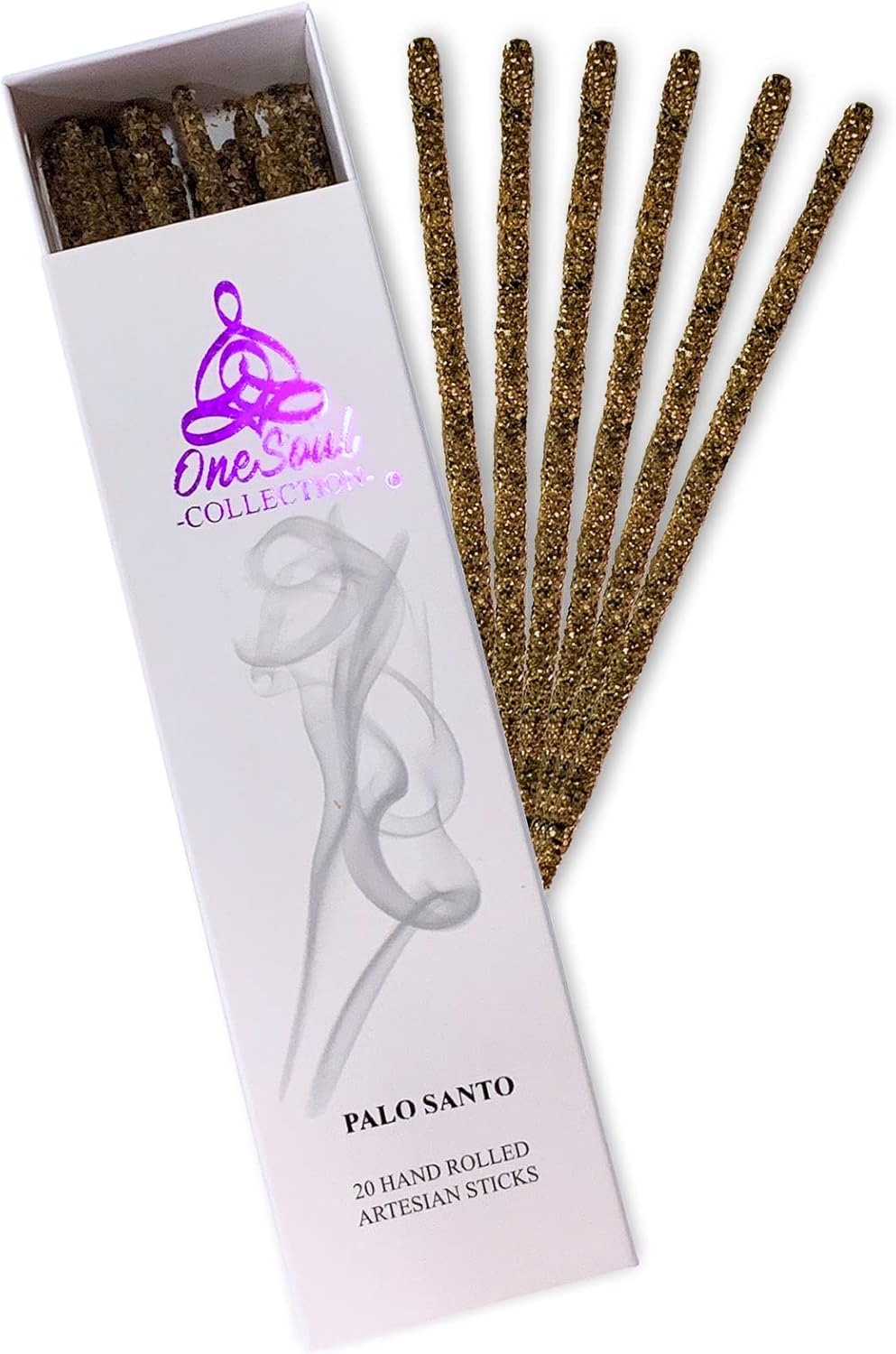 OneSoul Collection Palo Santo Incense Sticks Premium 1-Hour Burn Pack of 20