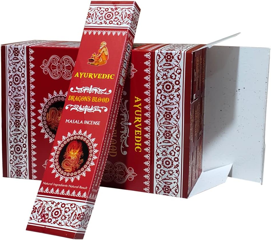 TRUMIRI Dragons Blood Incense Sticks and Holder Bundle