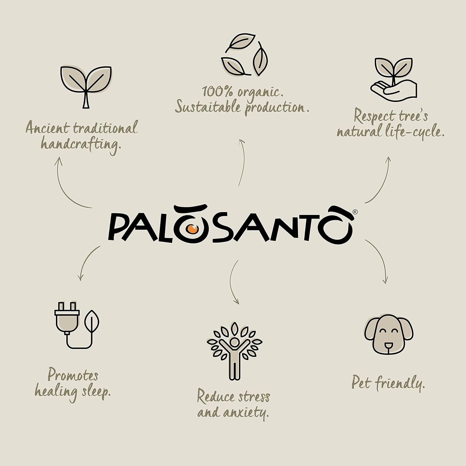 Palosanto Incense Sticks - 5 Pack - 10cm