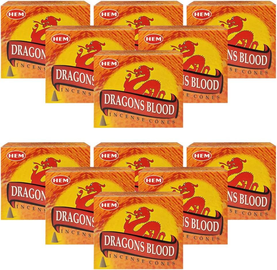 Dragons Blood Incense Cones and Burner Bundle