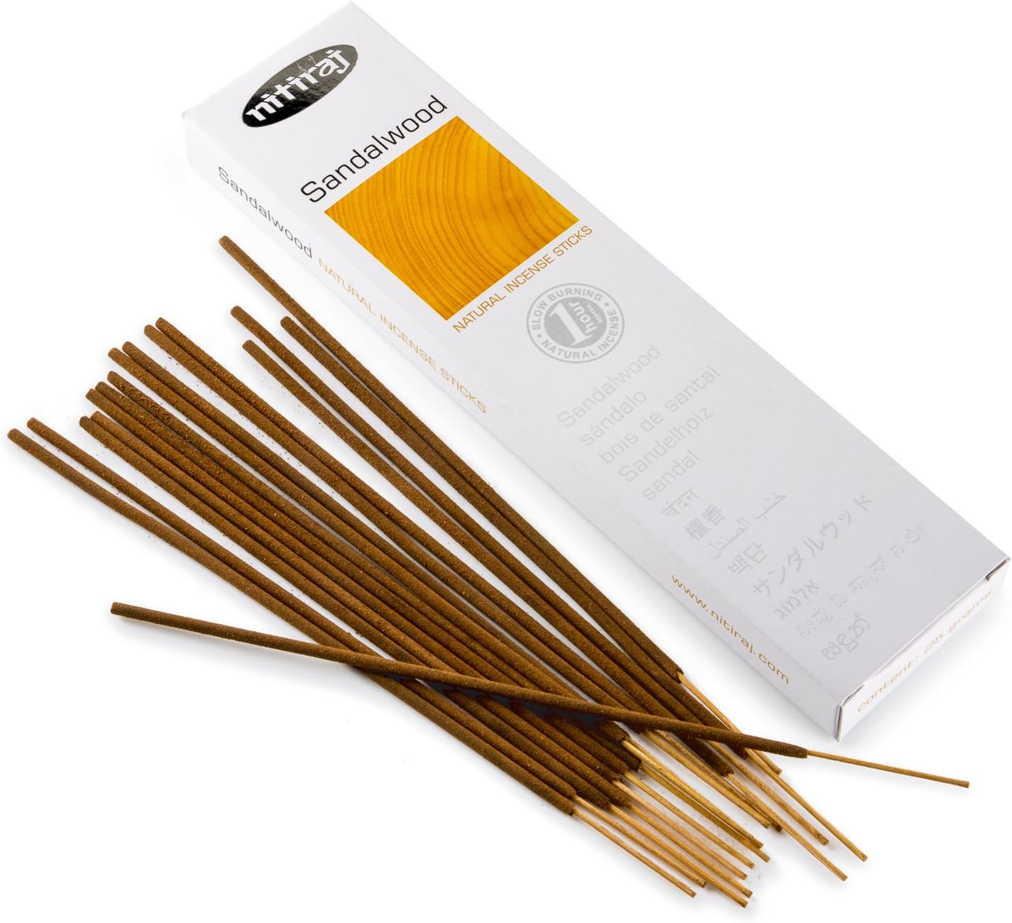 Nitiraj Premium Sandalwood Natural Incense Sticks 25 Grams 1