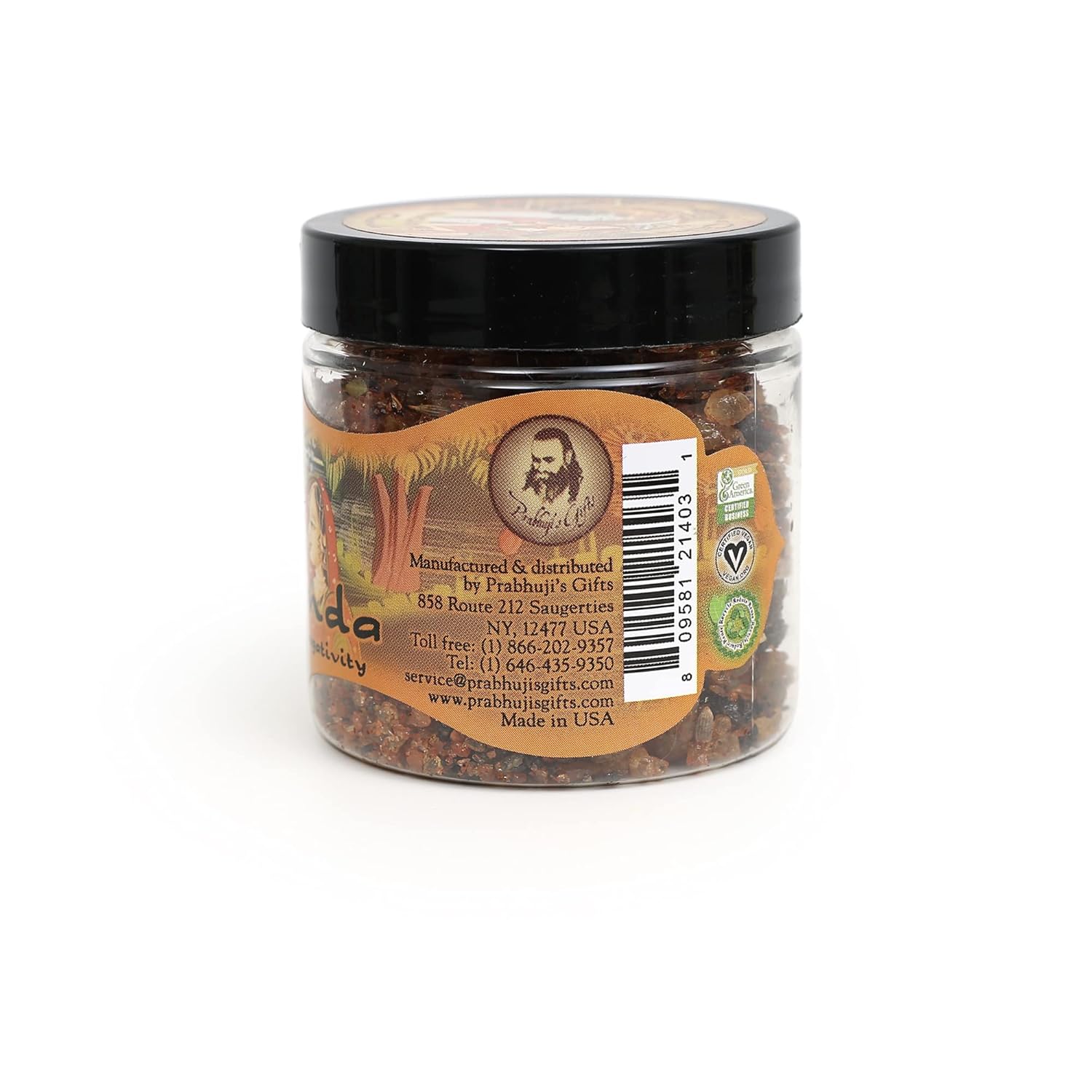 Ananda Resin Incense - Natural Spiritual Fragrance 24 Ounce Jar
