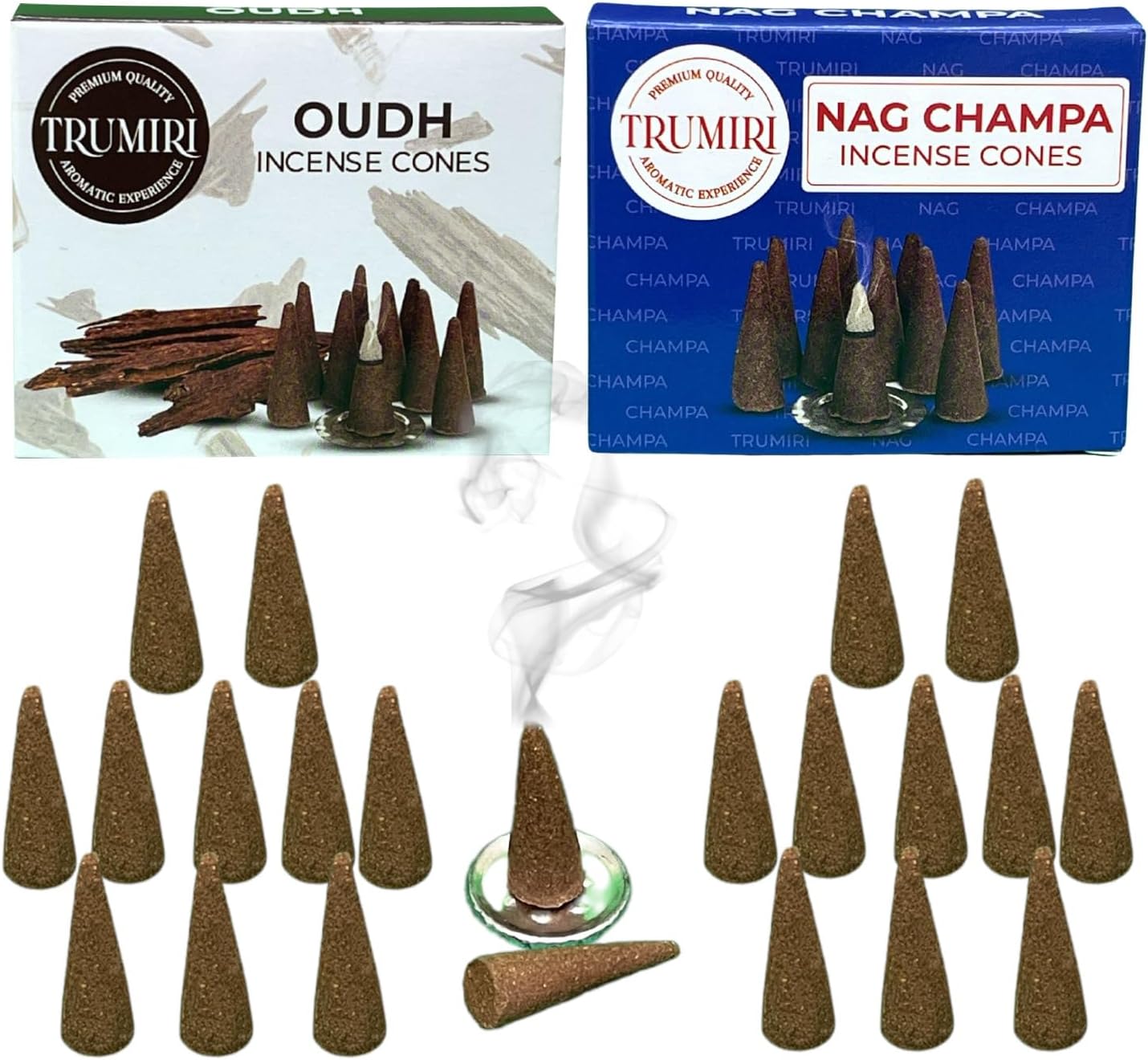 TRUMIRI Incense Cones - 20 Piece Combo Pack