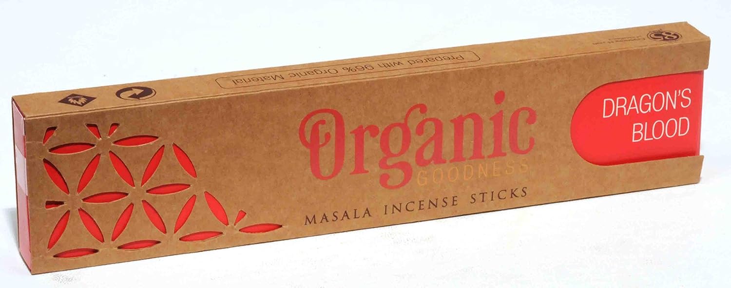 Song of India Organic Goodness Masala Incense - Dragons Blood 15g Box of 12