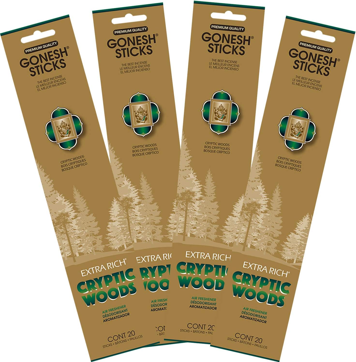 Gonesh Extra Rich Scented Incense Sticks 80 Pack