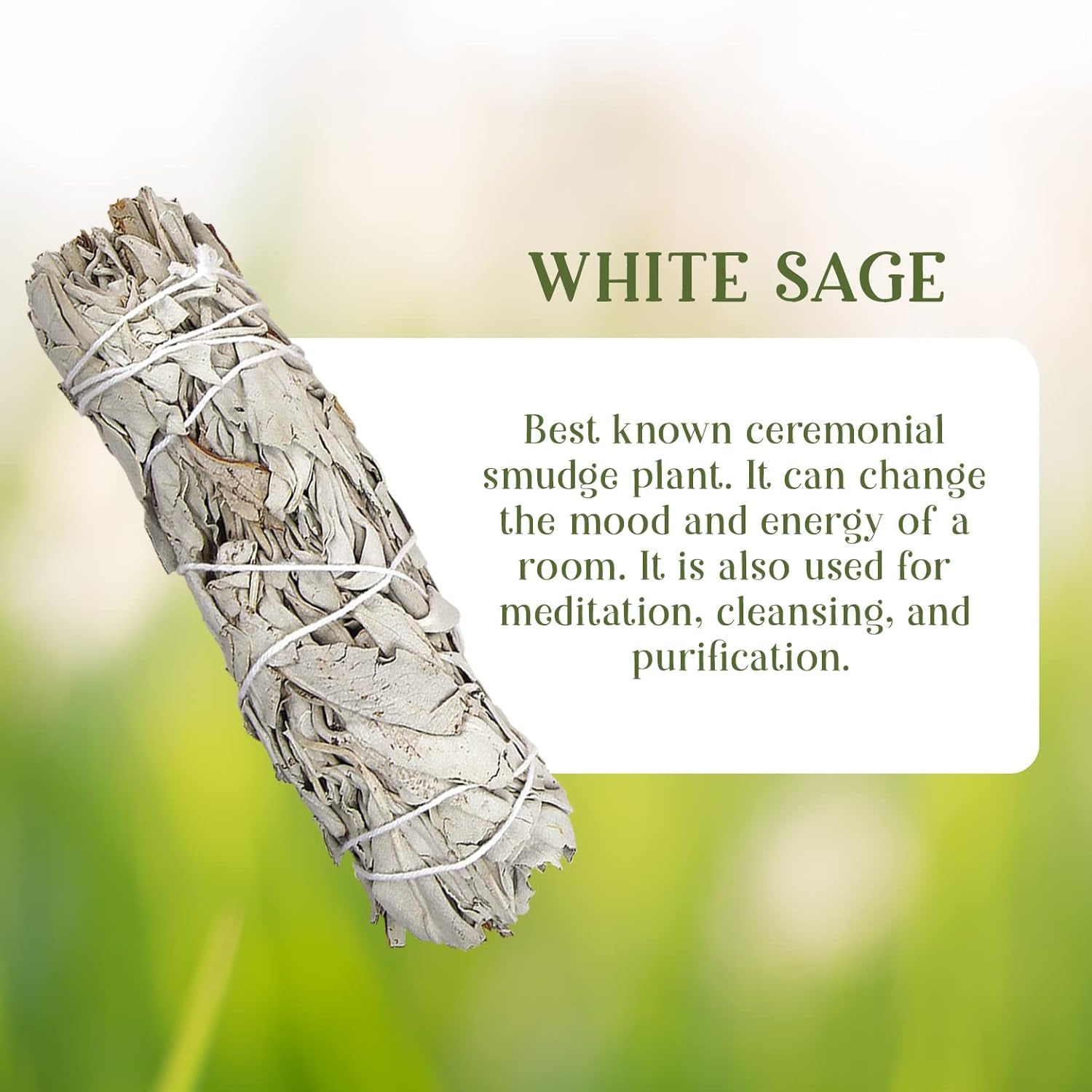 MECKA White Sage Smudge Sticks 3 Pack for Cleansing and Relaxation