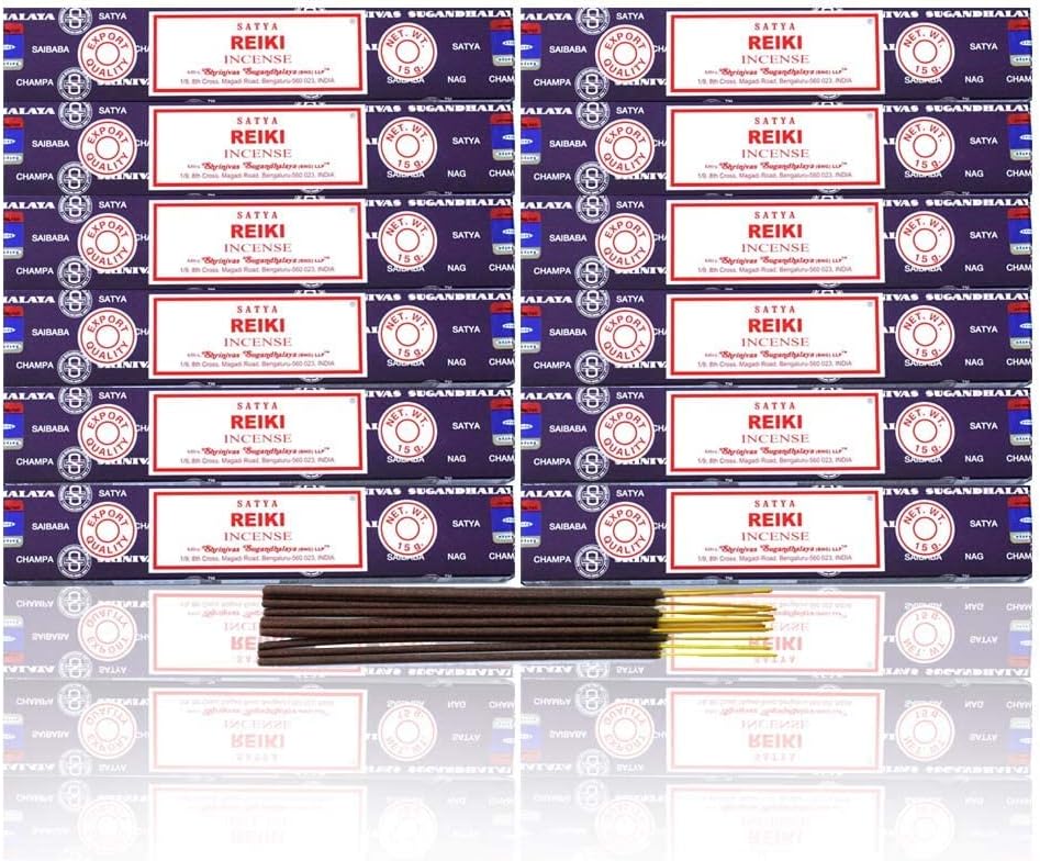 Satya Reiki Incense Sticks 12 Count - Nag Champa