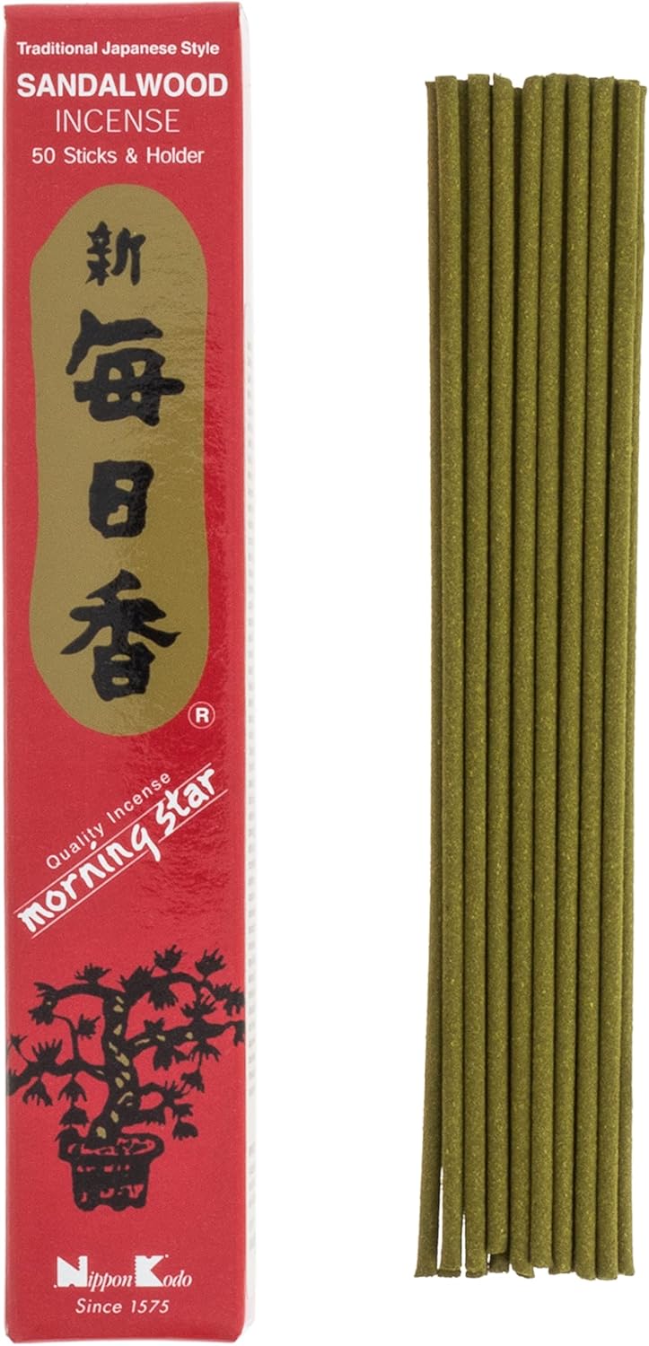 Nippon Kodo Morning Star Sandalwood Incense 50 Sticks