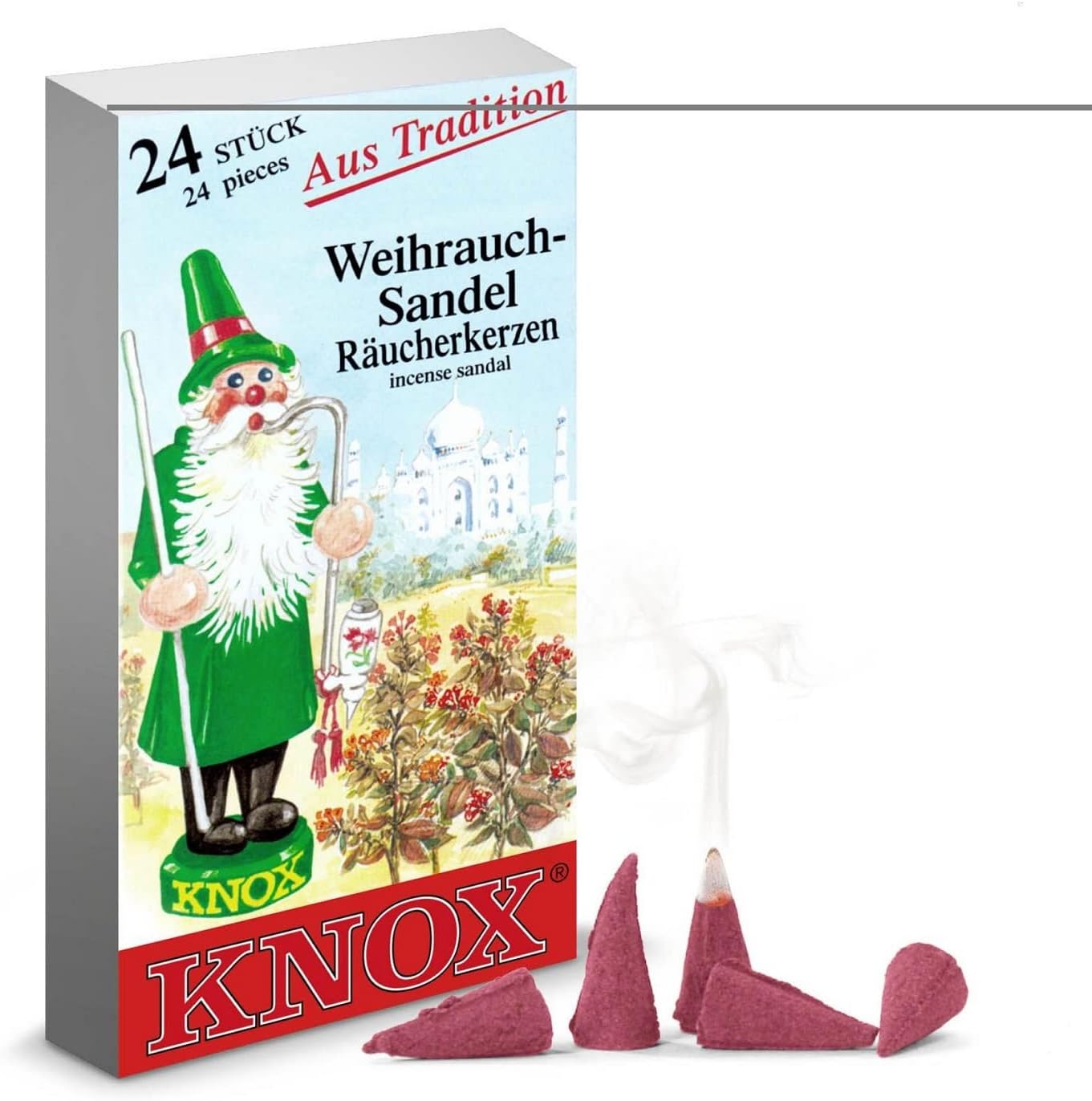 Knox Sandal Scent German Incense Cones for Christmas Smokers
