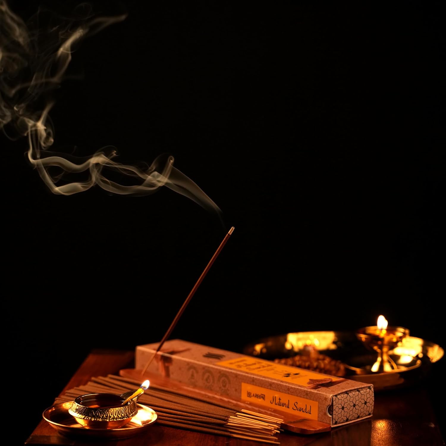 Natural Sandalwood Agarbatti Incense Sticks Pack of 50