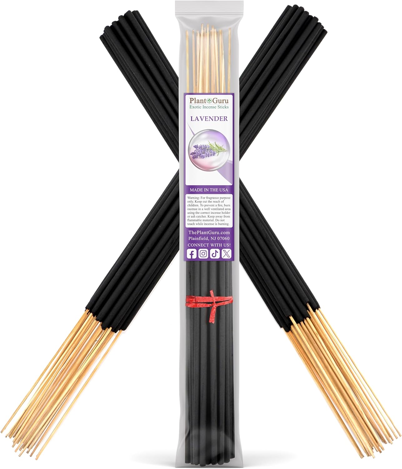 Lavender Incense Sticks Jumbo 19 Inch Long - 27 to 30 Sticks Bundle